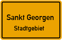 Hauptstraße in Sankt GeorgenStadtgebiet