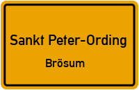 Brösumer Straße in Sankt Peter-OrdingBrösum