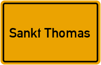 Hauptstraße in Sankt Thomas