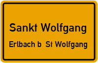 Straßenverzeichnis Sankt Wolfgang Erlbach b. St Wolfgang