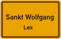 Straßenverzeichnis Sankt Wolfgang Lex