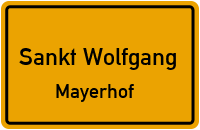 Straßenverzeichnis Sankt Wolfgang Mayerhof