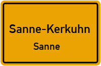 Sanner Dorfstraße in Sanne-KerkuhnSanne