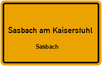 Kaiserstuhlstraße in 79361 Sasbach am Kaiserstuhl (Sasbach)