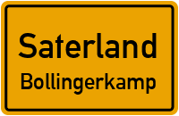Birkenstraße in SaterlandBollingerkamp