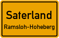 Erlenstraße in SaterlandRamsloh-Hoheberg