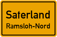 Kanalweg in SaterlandRamsloh-Nord