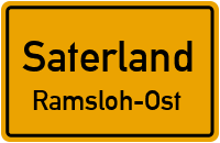 Eichenstraße in SaterlandRamsloh-Ost