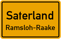 Raakeweg in SaterlandRamsloh-Raake