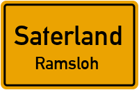 Straßenverzeichnis Saterland Ramsloh
