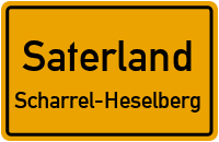 Straßenverzeichnis Saterland Scharrel-Heselberg