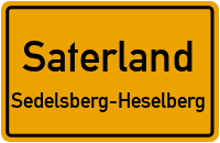 Heidestraße in SaterlandSedelsberg-Heselberg