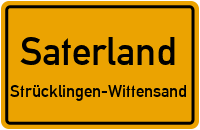 Straßenverzeichnis Saterland Strücklingen-Wittensand