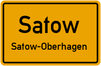 Straße Des Friedens in SatowSatow-Oberhagen