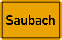 City Sign Saubach