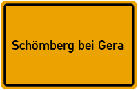 City Sign Schömberg bei Gera