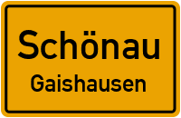 Straßen in Schönau Gaishausen