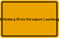 City Sign Schönberg (Kreis Herzogtum Lauenburg)