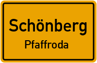 Weidensdorfer Straße in SchönbergPfaffroda