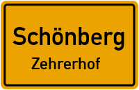 Straßen in Schönberg Zehrerhof