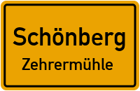 Straßen in Schönberg Zehrermühle