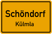 Alte Kümlaer Straße in SchöndorfKülmla