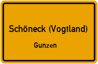 Mühlweg in Schöneck (Vogtland)Gunzen