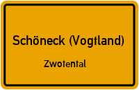 Verlängerter Zwotaer Weg in Schöneck (Vogtland)Zwotental