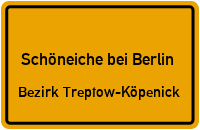 Friedrichshagener Straße in Schöneiche bei BerlinBezirk Treptow-Köpenick