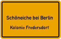 Hennickendorfer Straße in Schöneiche bei BerlinKolonie Fredersdorf
