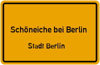 Straßen in Schöneiche bei Berlin Stadt Berlin