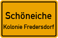 Frankfurter Chaussee in SchöneicheKolonie Fredersdorf