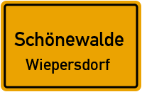 Werchauer Straße in SchönewaldeWiepersdorf