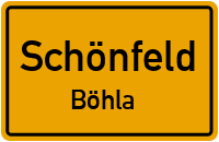 Dorfstraße in SchönfeldBöhla