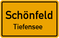 Straßen in Schönfeld Tiefensee