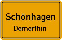 Straßen in Schönhagen Demerthin