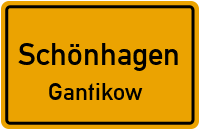 Straßen in Schönhagen Gantikow