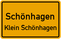 Straßen in Schönhagen Klein Schönhagen