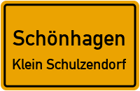 Straßen in Schönhagen Klein Schulzendorf