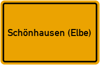City Sign Schönhausen (Elbe)