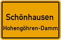 Neue Heidestraße in SchönhausenHohengöhren-Damm