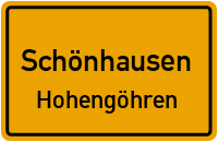 Alte Bergstraße in SchönhausenHohengöhren