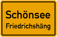 Straßen in Schönsee Friedrichshäng