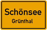 Straßen in Schönsee Grünthal