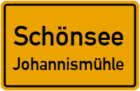 Straßen in Schönsee Johannismühle