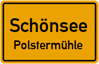 Straßen in Schönsee Polstermühle