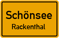 Straßen in Schönsee Rackenthal