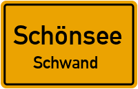 Straßen in Schönsee Schwand