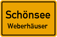 Straßen in Schönsee Weberhäuser