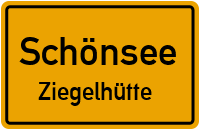 Straßenverzeichnis Schönsee Ziegelhütte
